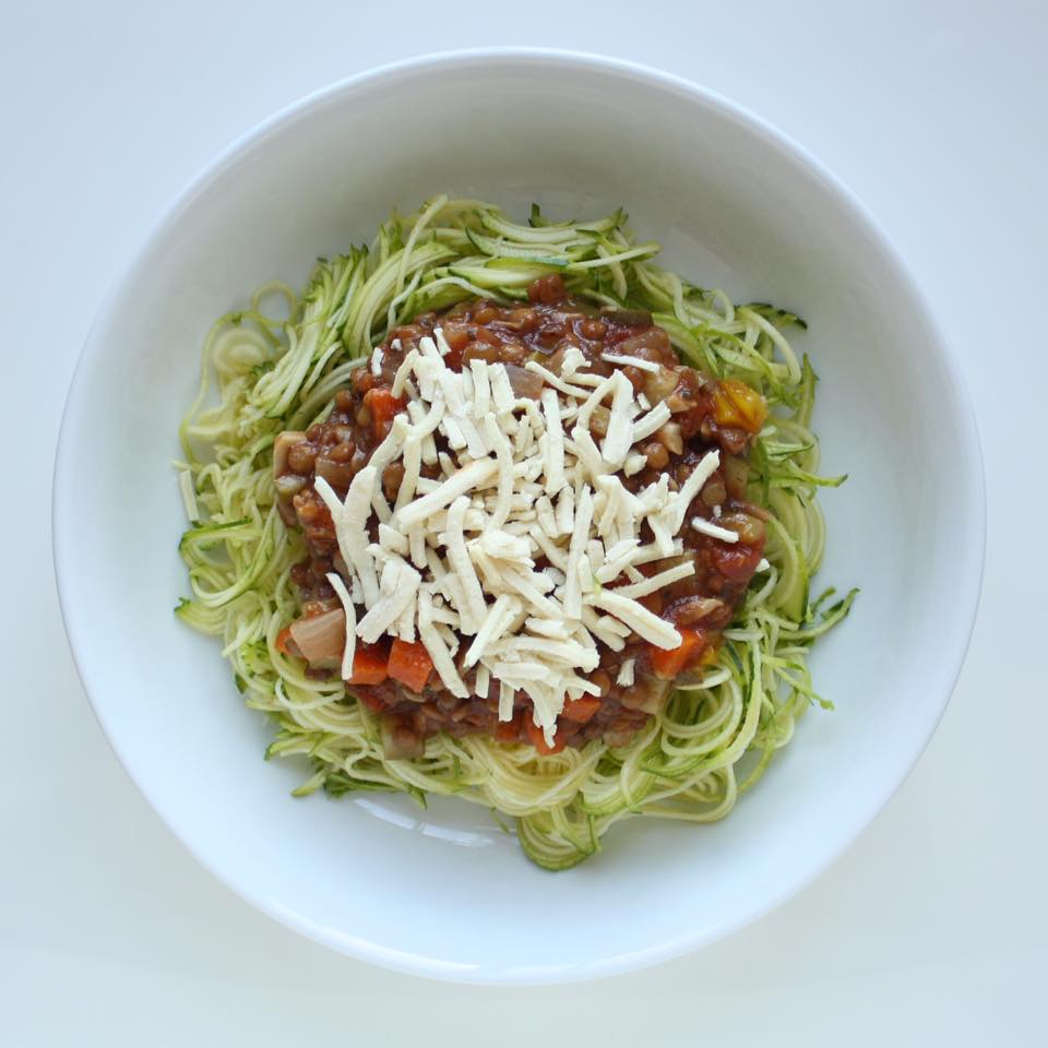 spaghetti de courgette